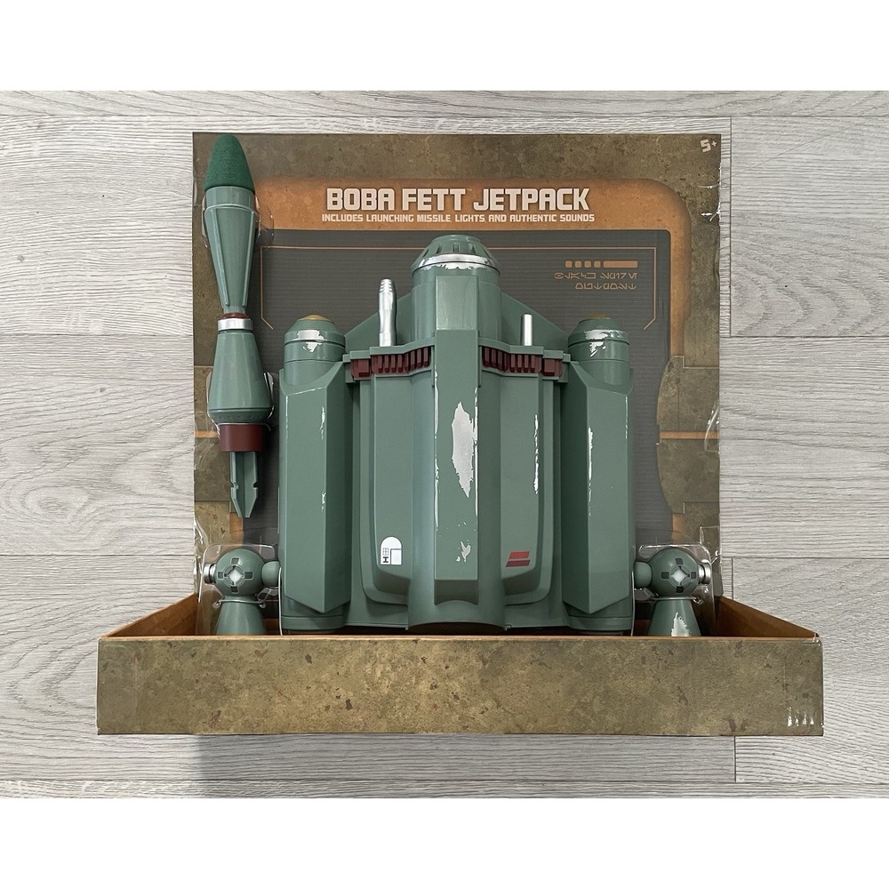 NEW Star Wars Galaxy's Edge BOBA FETT Jetpack w/Launching Missile Lights & Sound
